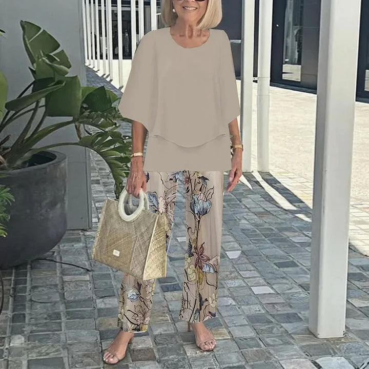 Genevieve | Stylish Trendy Print Two-Piece Set