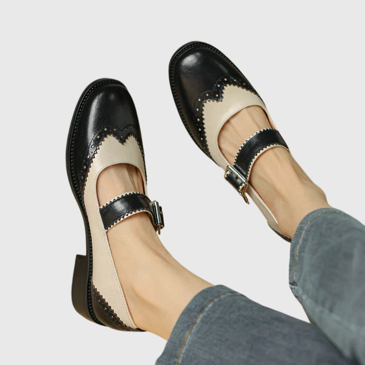 Anna | Leather Mary Janes