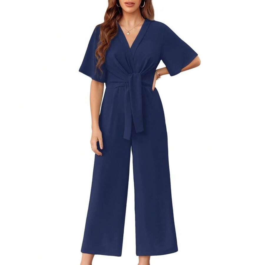 GABRIELLA™ - Elegant Tie Knot Jumpsuits