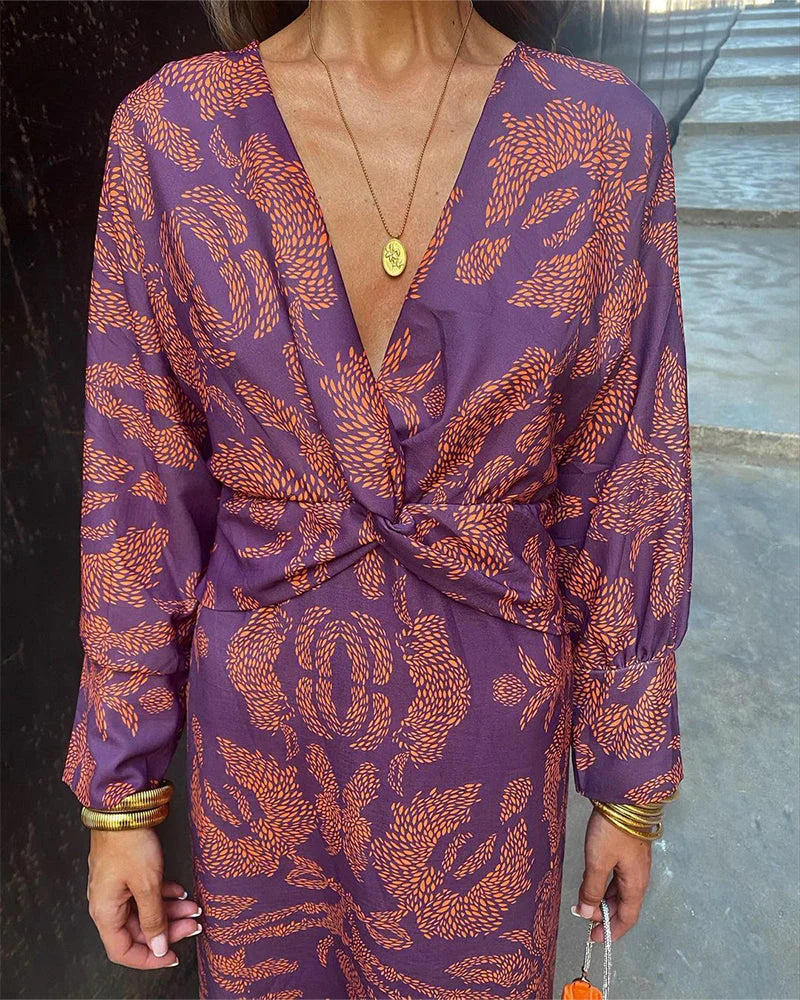 Violet | Women’s Wedding Guest A-Line Maxi Dress