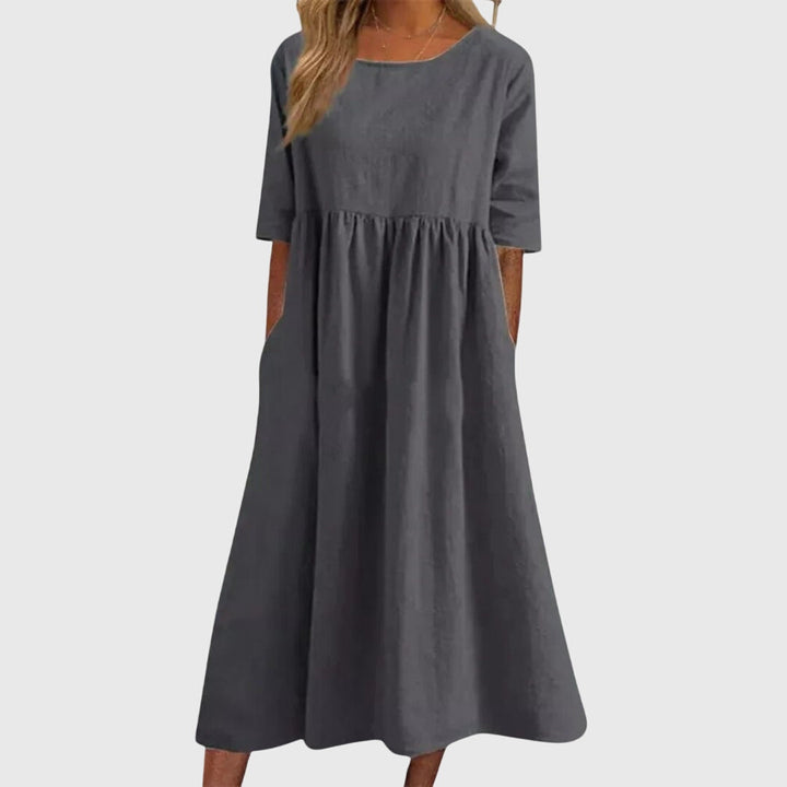 Helen | Elegant Short-Sleeved Dress