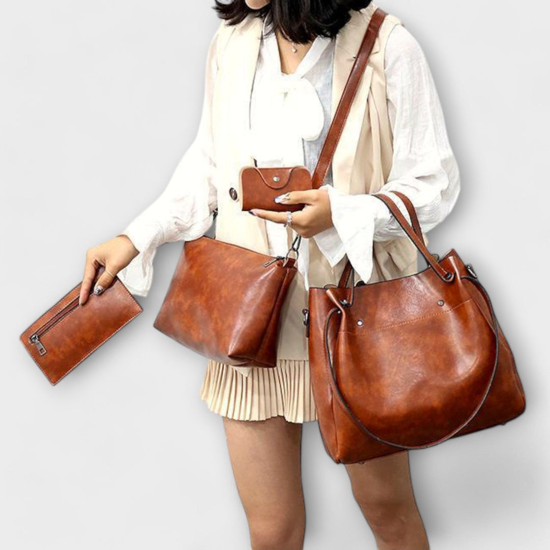 Helen | 4-Piece Vintage Bag Set