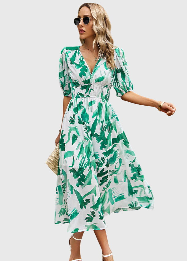Grace | Flattering Floral Midi Dress