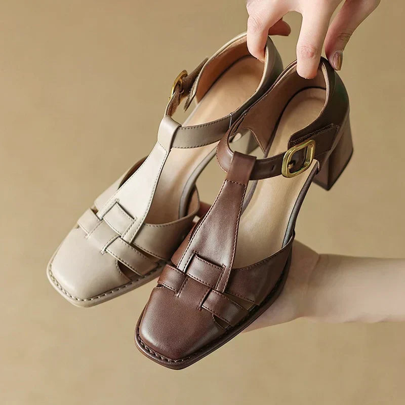 Nancy | Square Toe Sandals