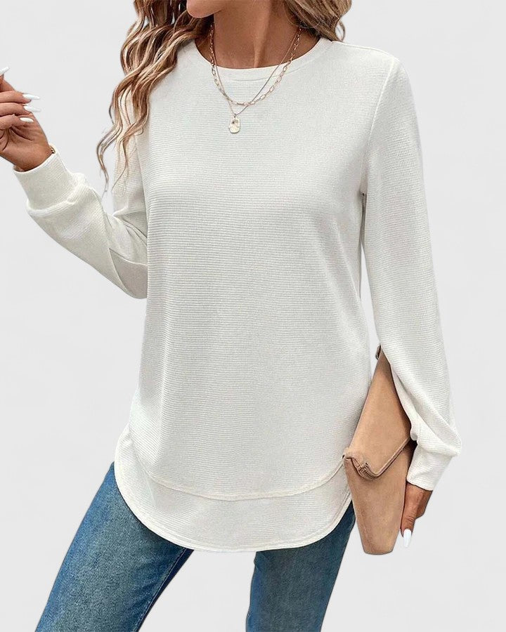 Helen | Elegant O-Neck Long Sleeve