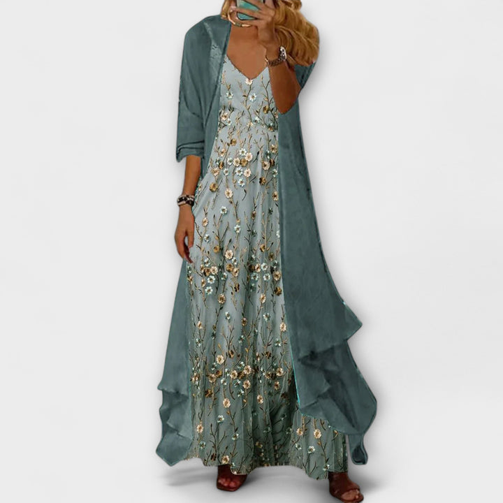 Grace | Elegant Maxi Dress Two-Piece Set
