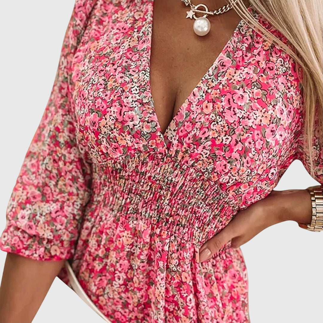 Grace | Floral Puff Sleeve Dress
