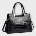 Grace | Glossy Crocodile Pattern Handbag