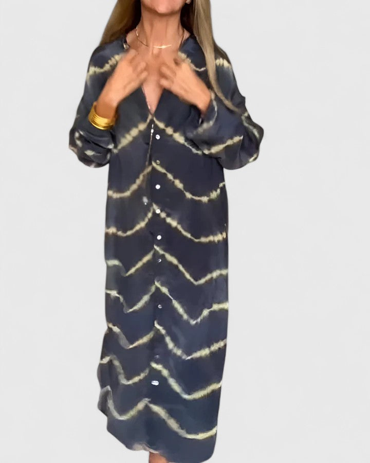 Grace | Elegant Boho Striped Maxi Dress