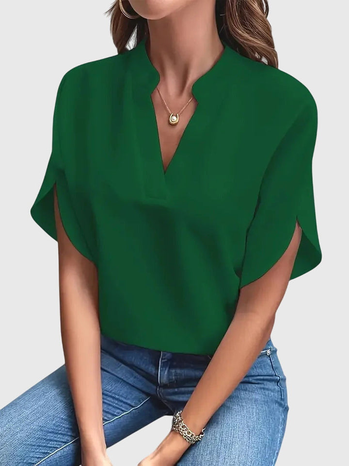 Helen | Soft and Elegant V-Neck Shirt