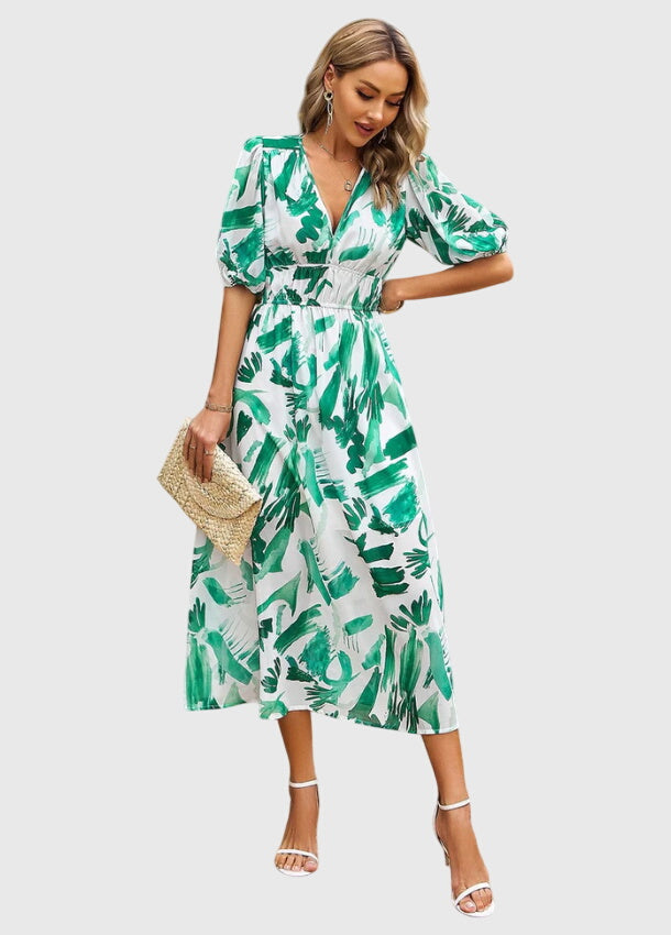 Grace | Flattering Floral Midi Dress
