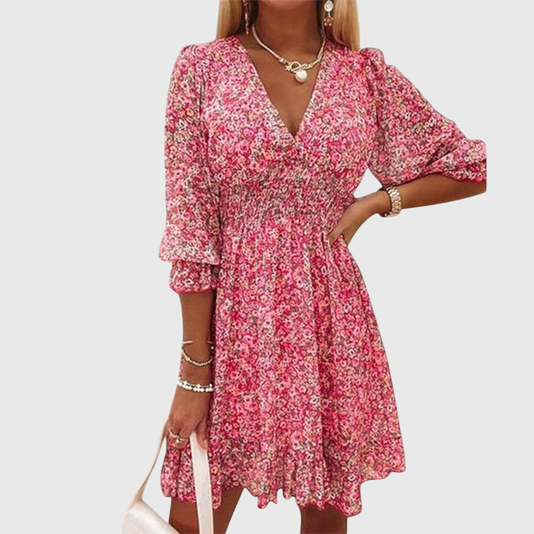 Grace | Floral Puff Sleeve Dress