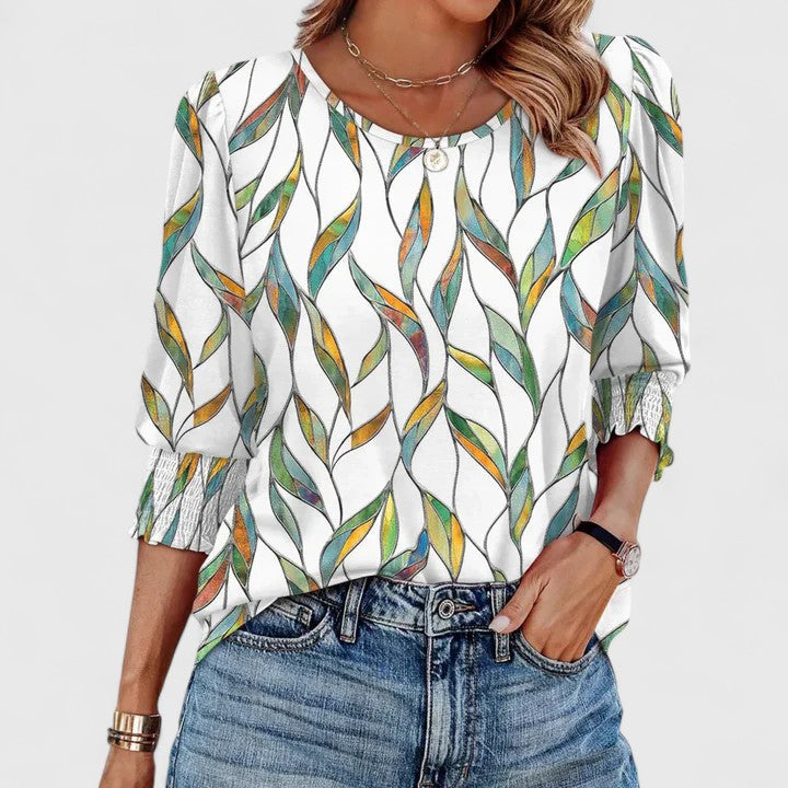 Clara | Elegant Smocked Top