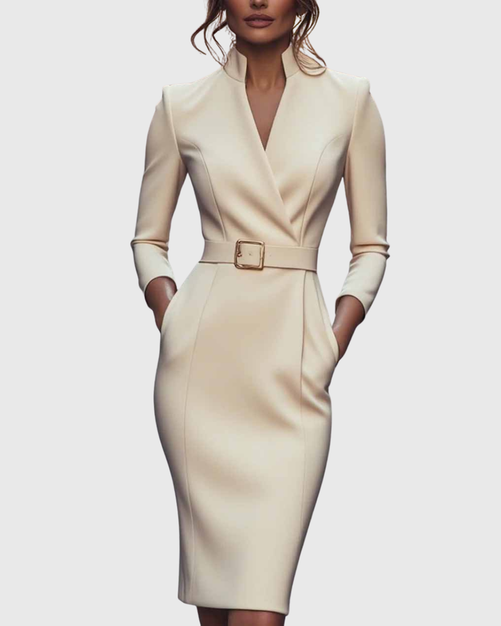 Estelle | The Belted Power Maxi Dress