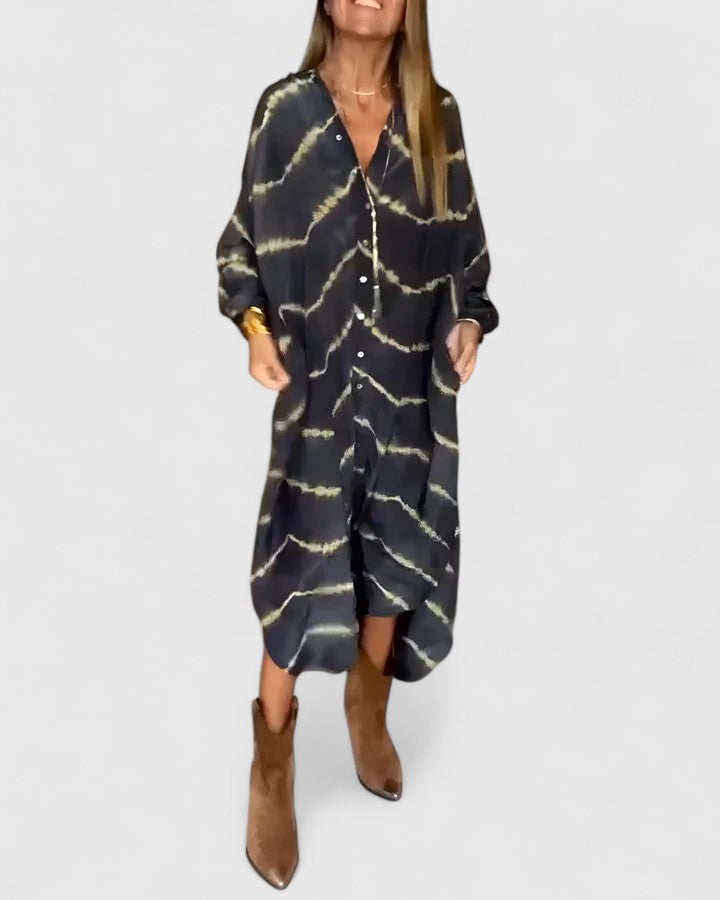 Grace | Elegant Boho Striped Maxi Dress