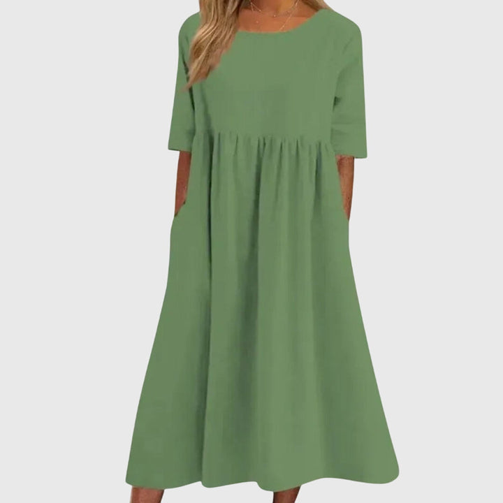 Helen | Elegant Short-Sleeved Dress