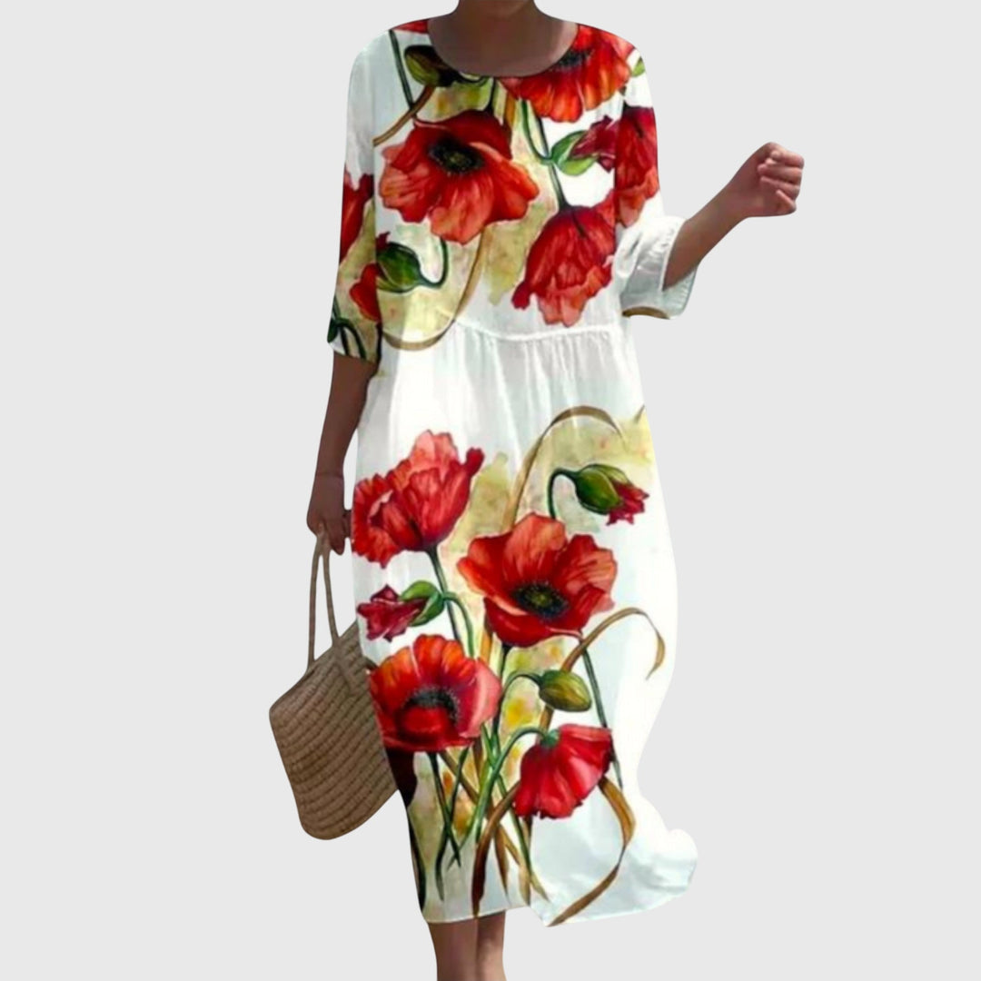 Helen | Stylish Floral Maxi Dress