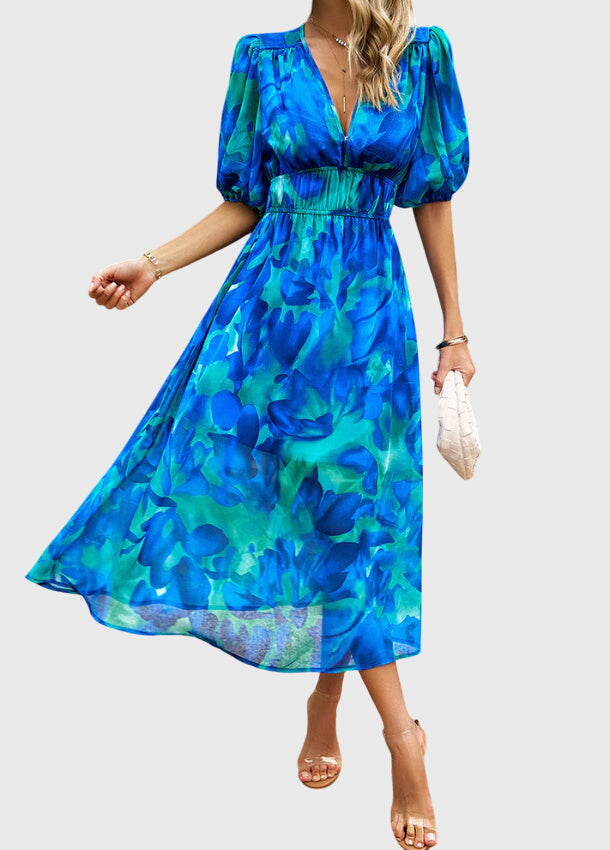 Grace | Flattering Floral Midi Dress