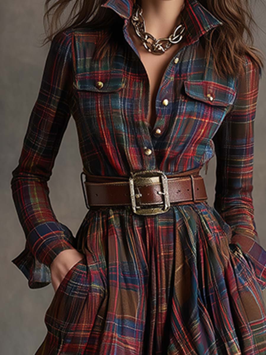 Scarlett™ | Belted Shirt Dress