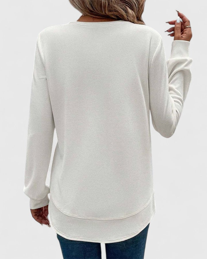 Helen | Elegant O-Neck Long Sleeve