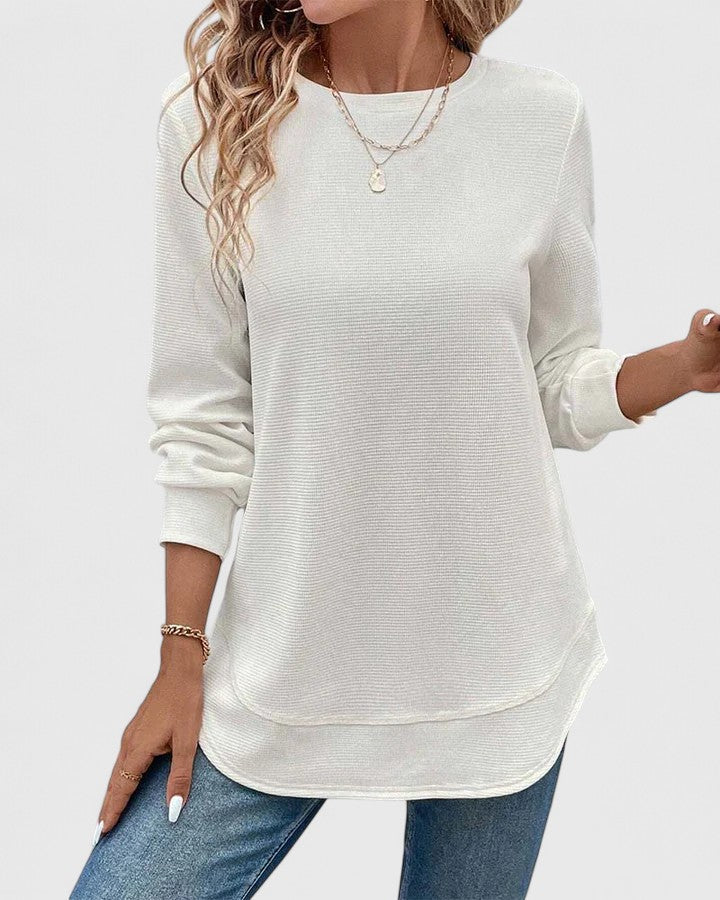 Helen | Elegant O-Neck Long Sleeve