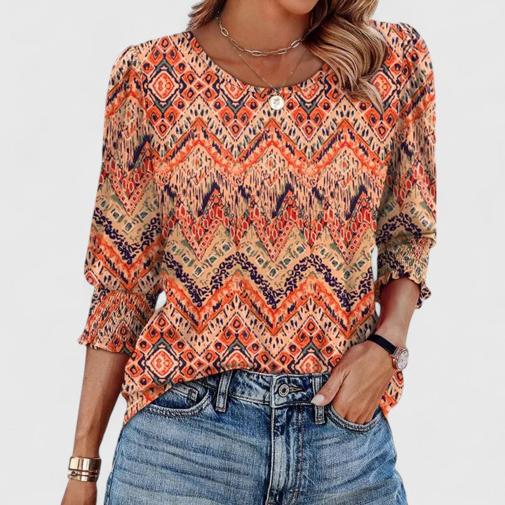 Clara | Elegant Smocked Top