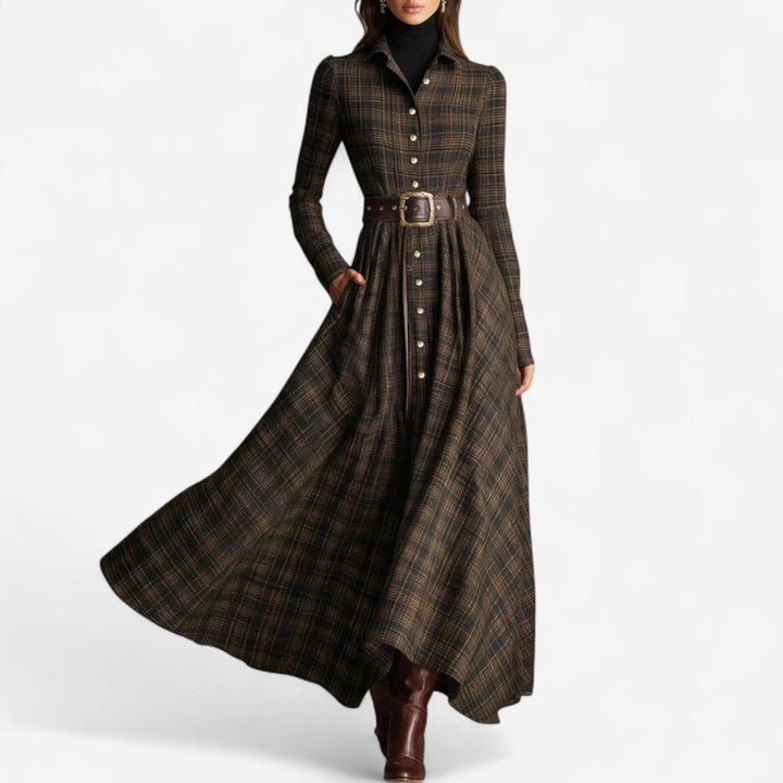 Sara™ | Vintage Maxi Dress + free belt