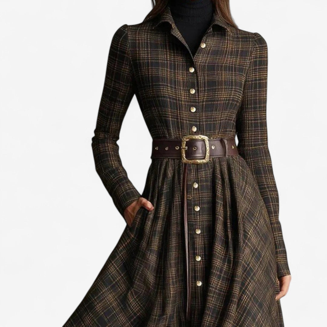 Sara™ | Vintage Maxi Dress + free belt