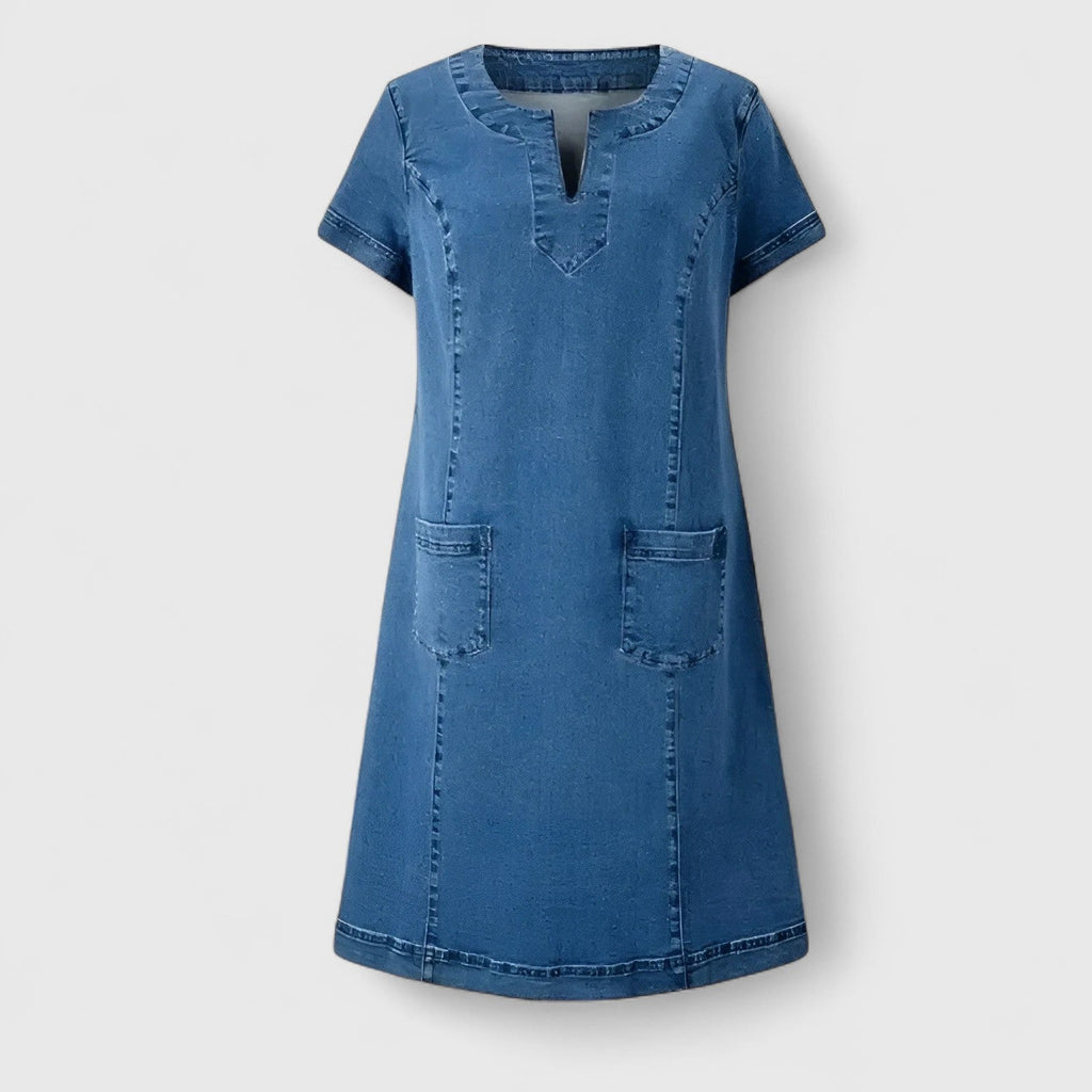 Helen | Elegant Denim Dress