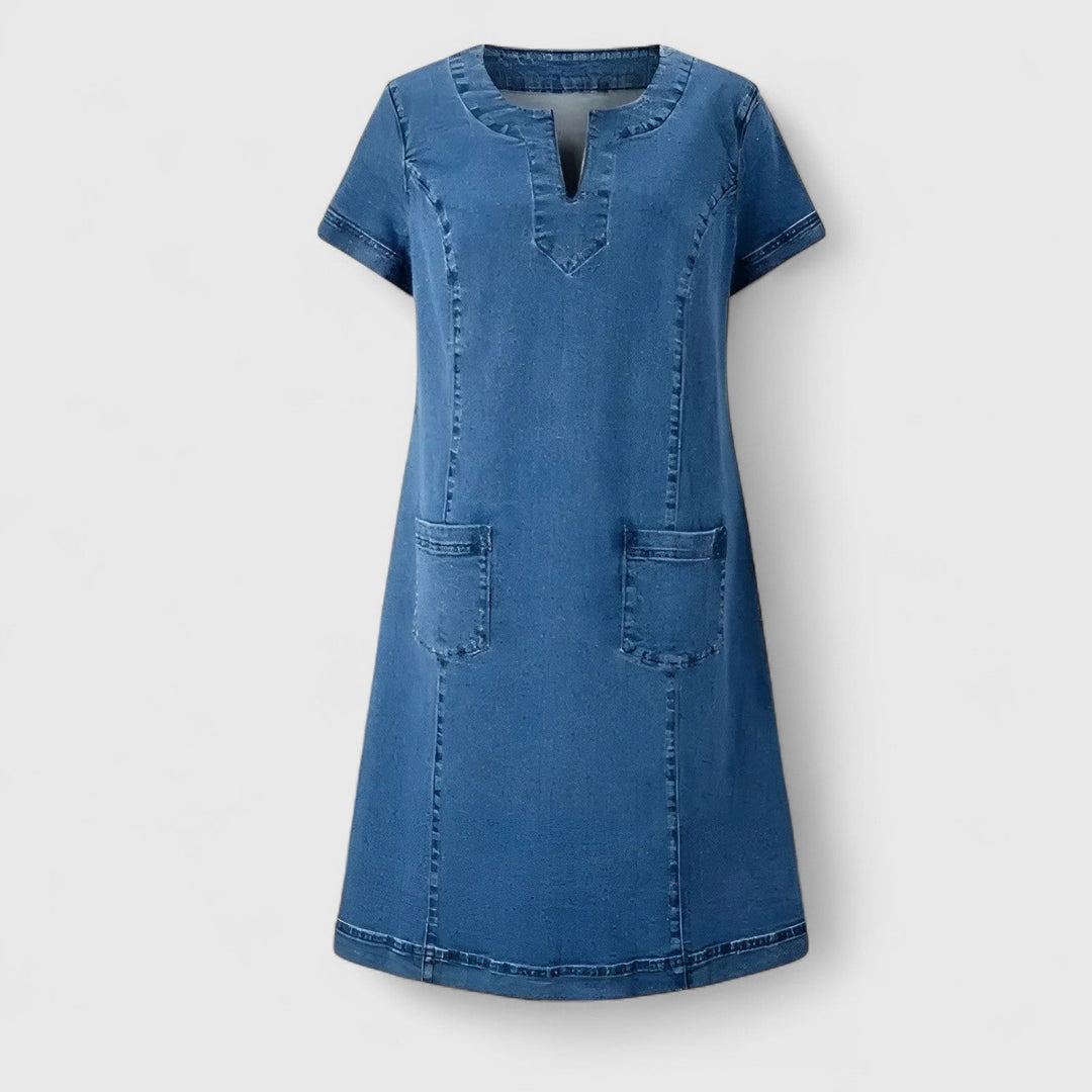 Helen | Elegant Denim Dress