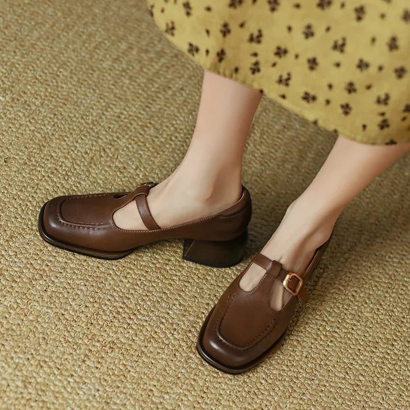 Isabelle | T-Strap Sandals