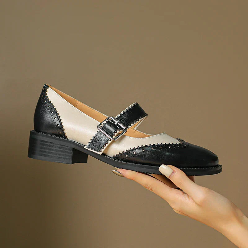 Anna | Leather Mary Janes