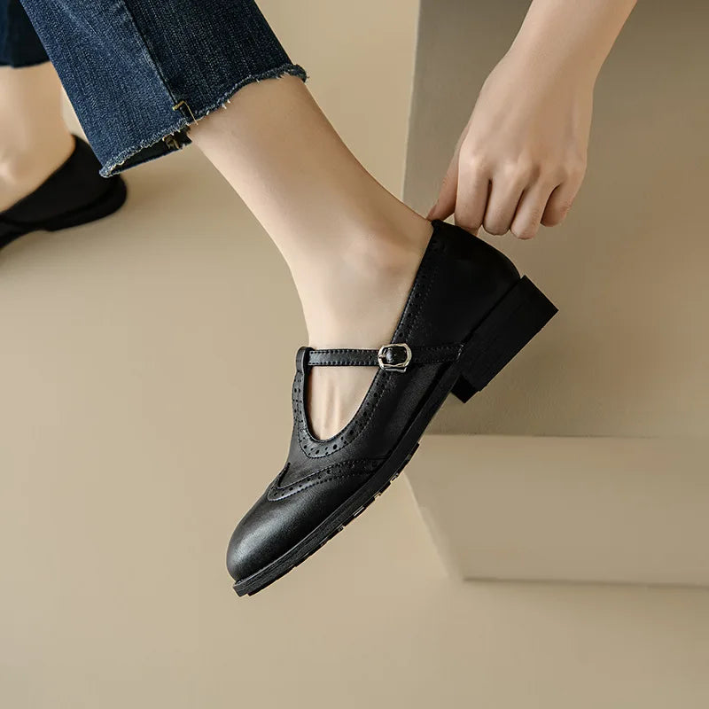 Sophia | Elegant T-Strap Mary Janes