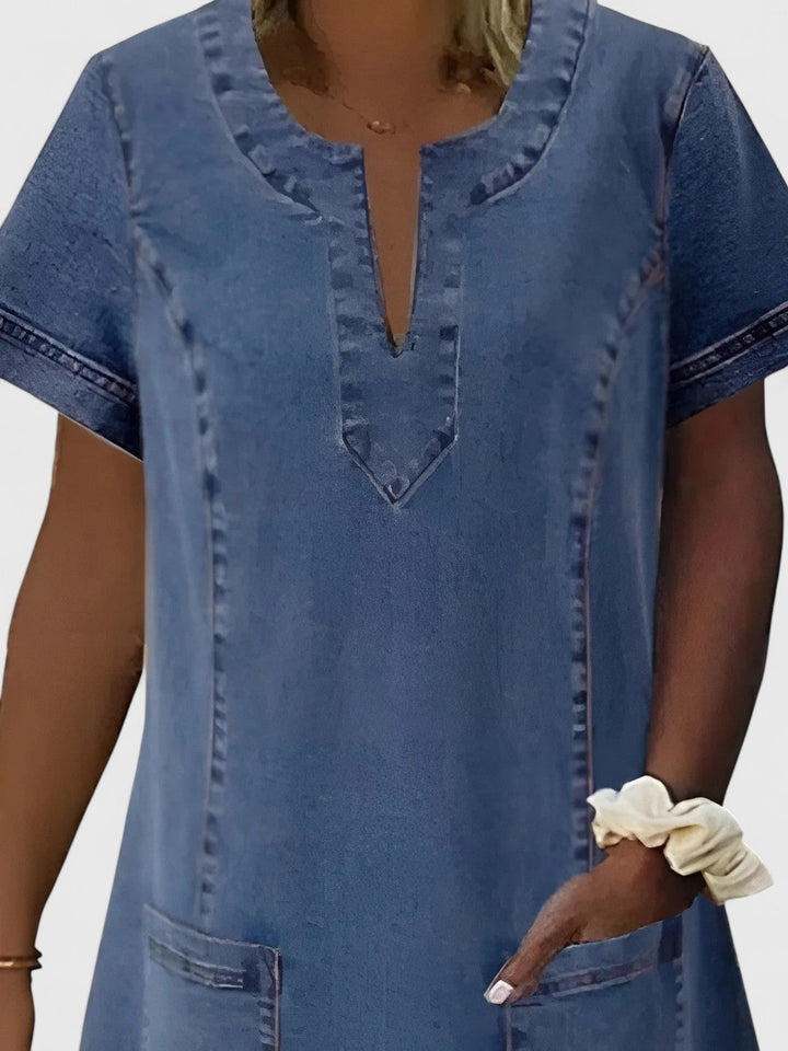 Helen | Elegant Denim Dress