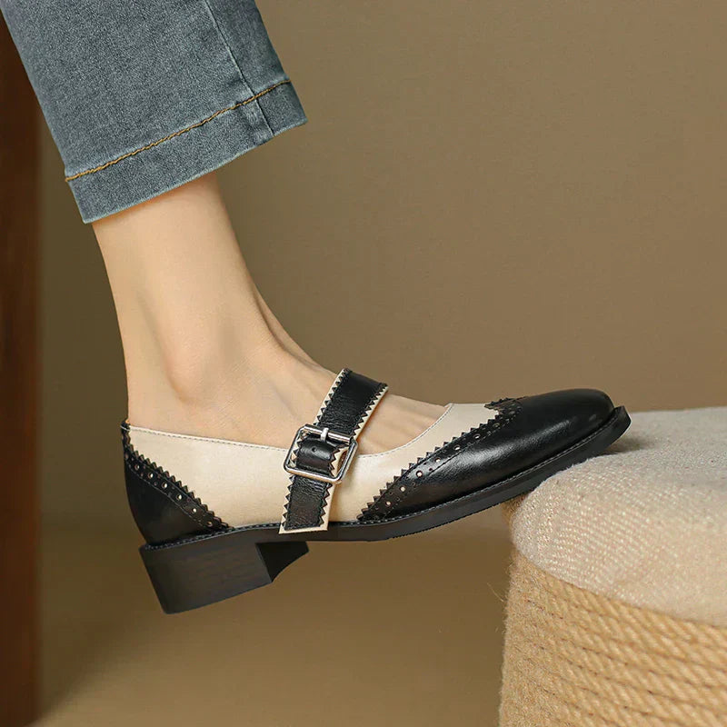 Anna | Leather Mary Janes