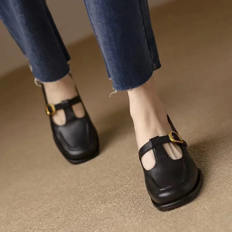 Isabelle | T-Strap Sandals