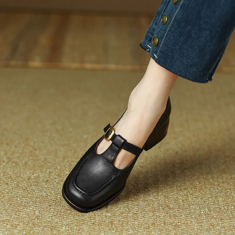 Isabelle | T-Strap Sandals