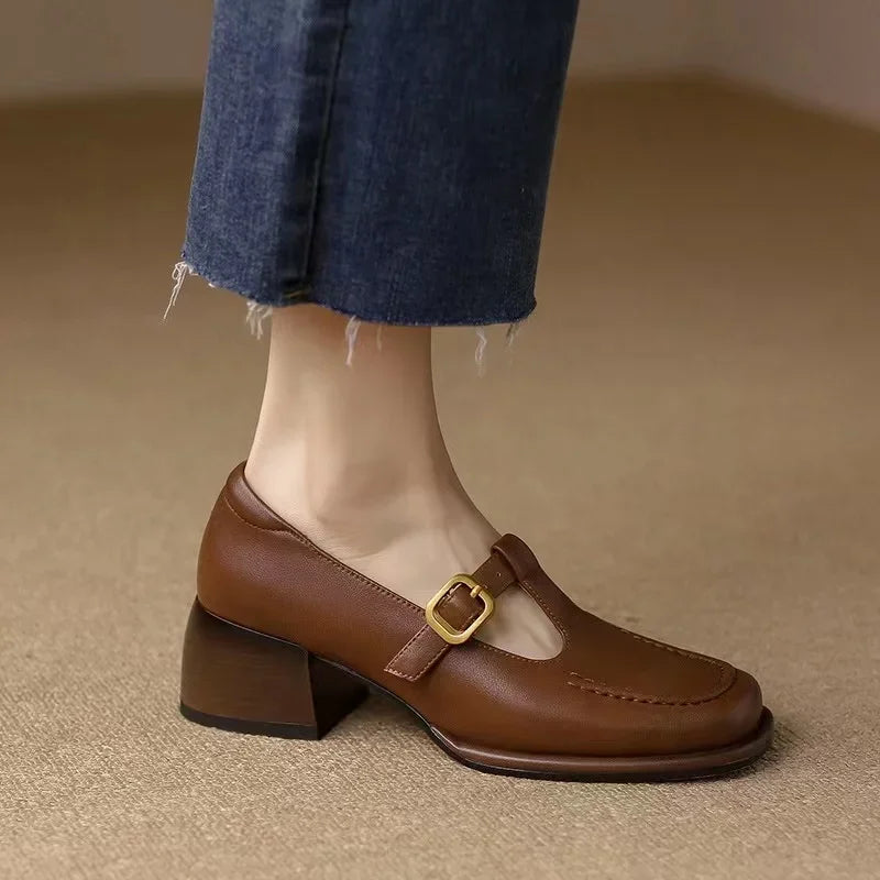 Isabelle | T-Strap Sandals