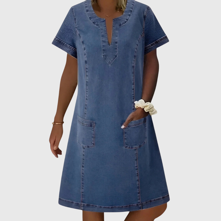 Helen | Elegant Denim Dress