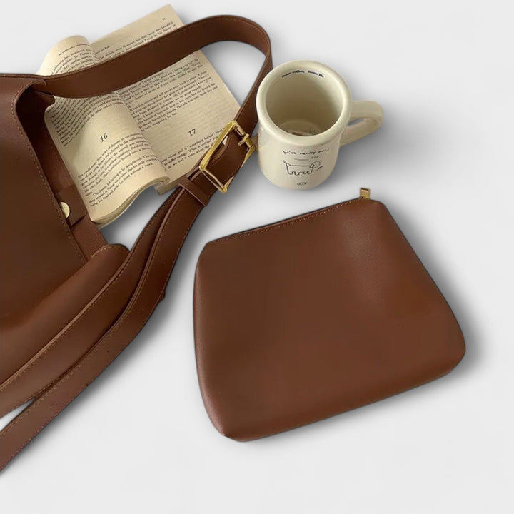 Helen | Elegant Leather Shoulder Bag