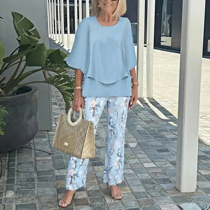 Genevieve | Stylish Trendy Print Two-Piece Set