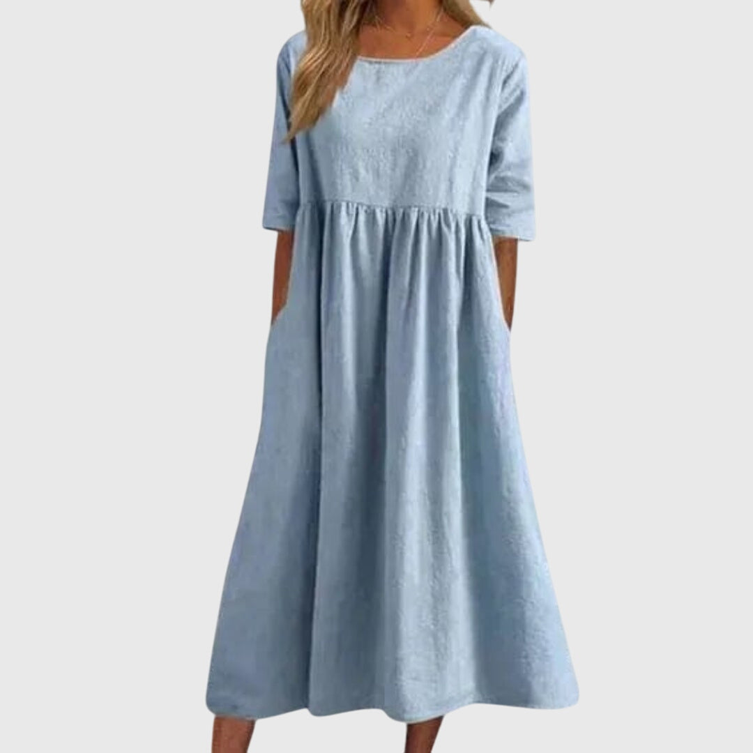 Helen | Elegant Short-Sleeved Dress