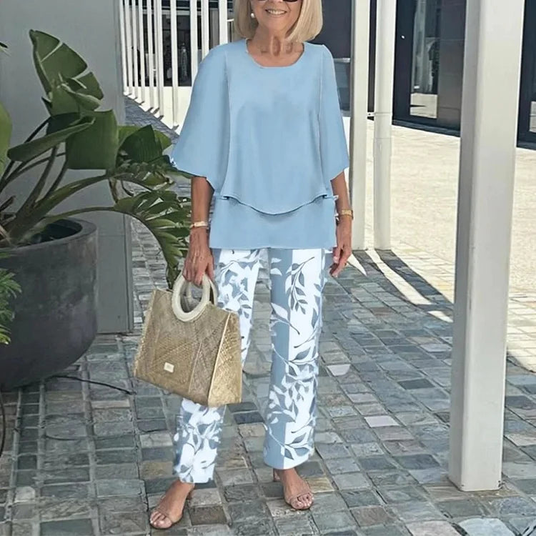 Genevieve | Stylish Trendy Print Two-Piece Set