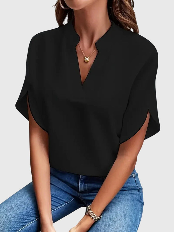 Helen | Soft and Elegant V-Neck Shirt