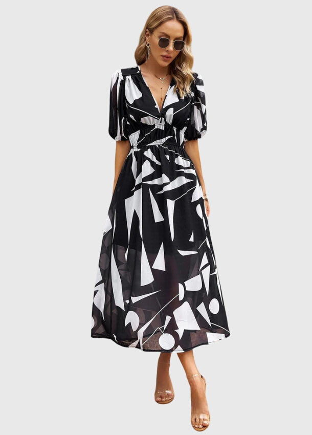 Grace | Flattering Floral Midi Dress