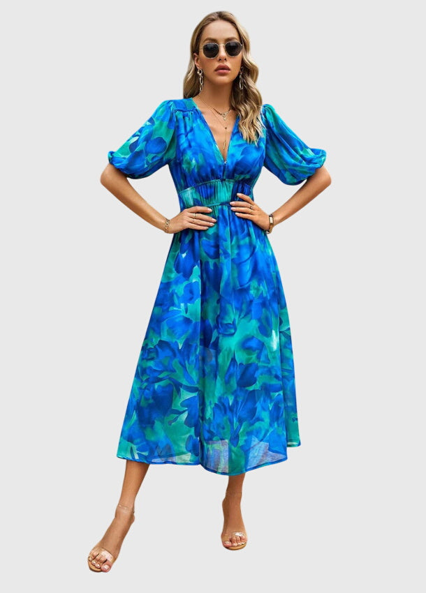 Grace | Flattering Floral Midi Dress