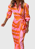 Helen | Elegant Wrap Dress with Print
