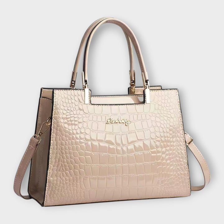 Grace | Glossy Crocodile Pattern Handbag