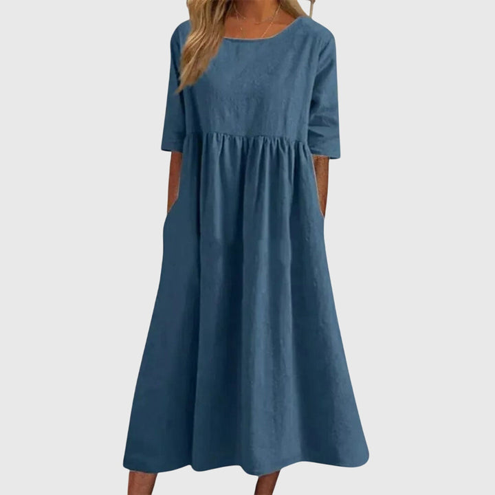 Helen | Elegant Short-Sleeved Dress