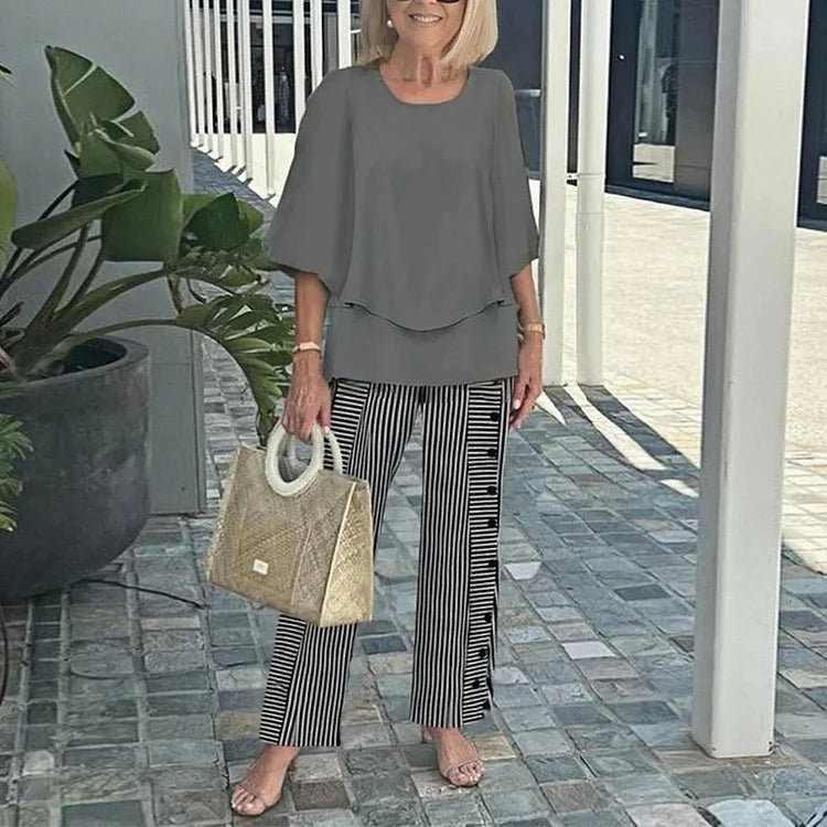 Genevieve | Stylish Trendy Print Two-Piece Set